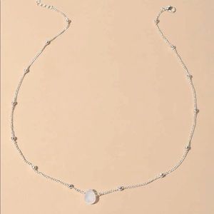 FREE 🌙Silver chain crystal water drop chocker necklace